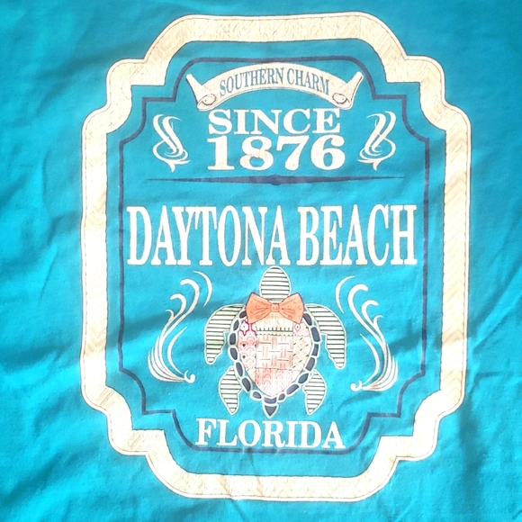Vintage Southern Charm Turtle T-shirt Daytona Beach, Florida T-shirt size - Picture 5 of 5